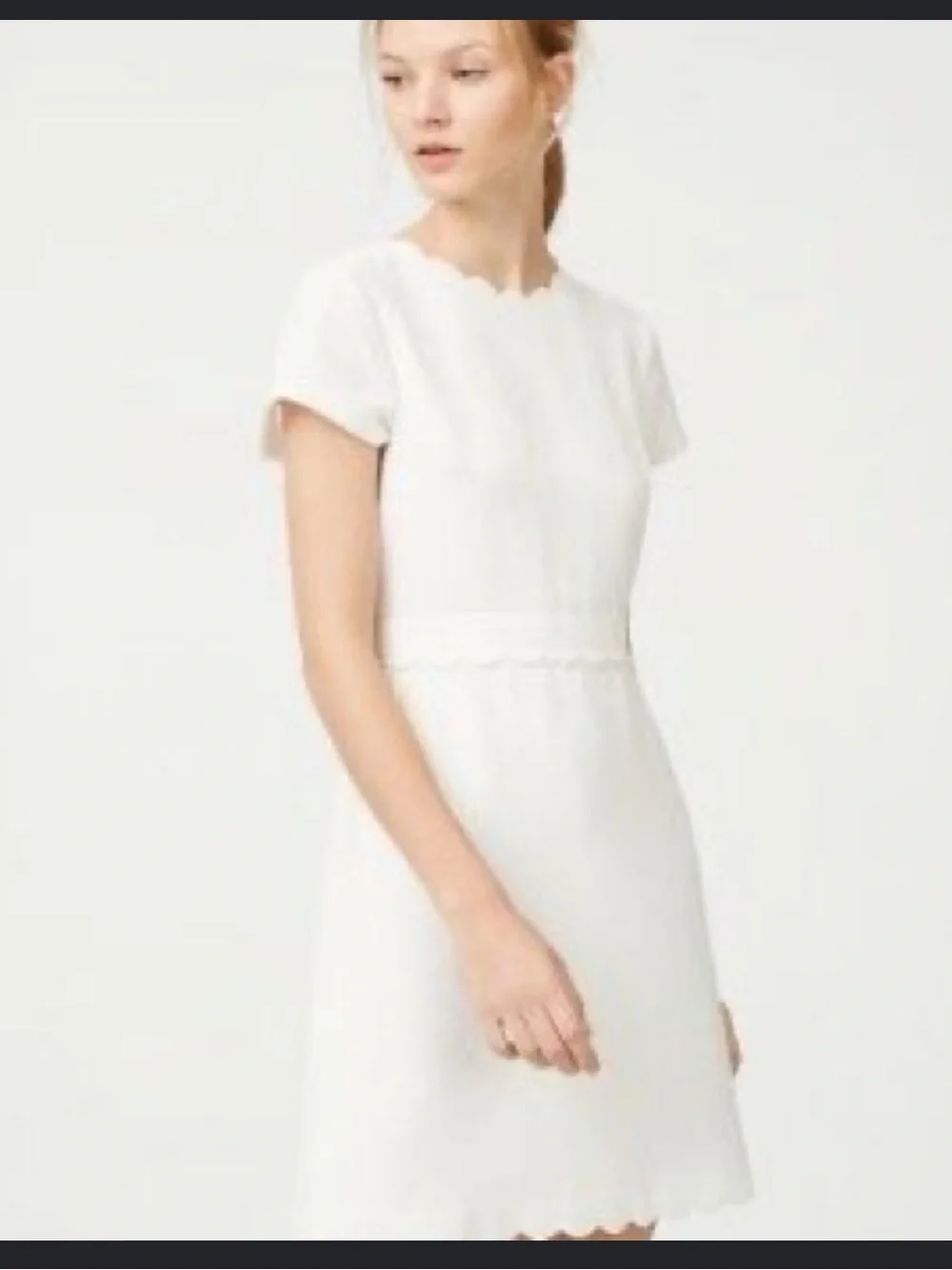 club monaco white dress / 2XL Woven from a lightweight cotton with subtly embroidered details for an extra Club Monaco 00 white scallop